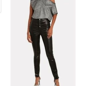 JBrand Natasha Sky High Coated Skinny Jeans Galact